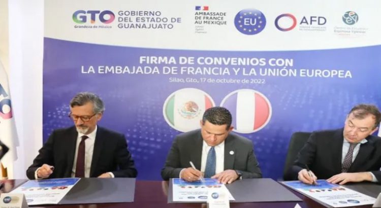 Firman convenios de colaboración Guanajuato y Francia
