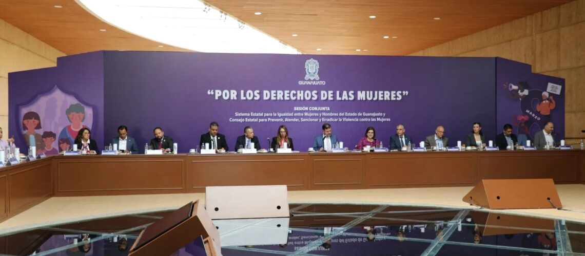 Guanajuato refuerza compromiso contra la violencia de género