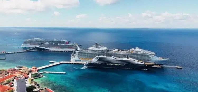 Incrementa arribo de cruceros a Quintana Roo en las primeras semanas del año