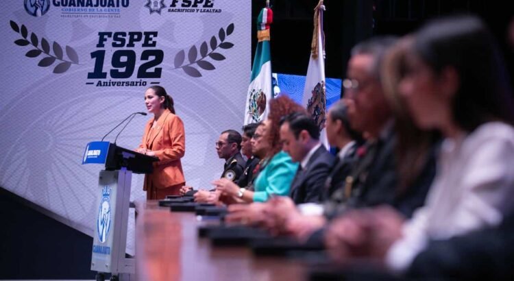 Gobierno de Guanajuato conmemora el 192 aniversario de las Fuerzas de Seguridad Pública