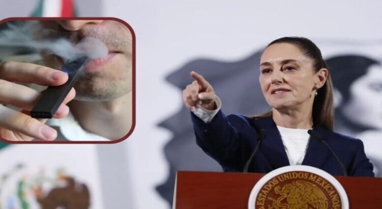 Sheinbaum propone castigar venta y compra de vapeadores con 8 años de cárcel