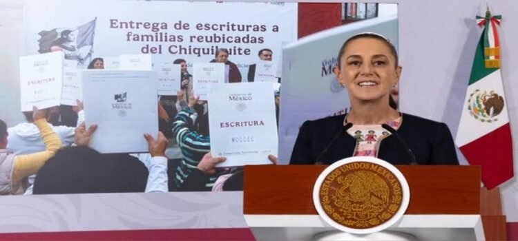 Sheinbaum entrega escrituras a 354 familias reubicadas del Chiquihuite: “Un compromiso cumplido”